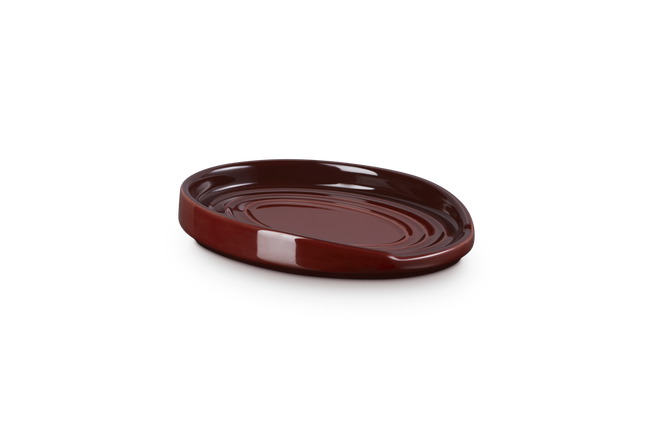 Stoneware Oval Spoon RestGarnet image number 5